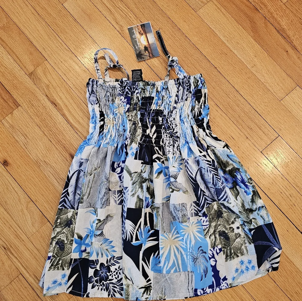 Tropical Beach Coverup Dress